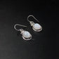 Moonstone Sterling Silver Crystal Earrings