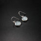 Aquamarine Sterling Silver Crystal Earrings