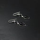 Marquise Black Onyx Sterling Silver Crystal Earrings