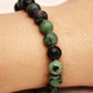 Ruby Zoisite Bracelet - 8mm Beads