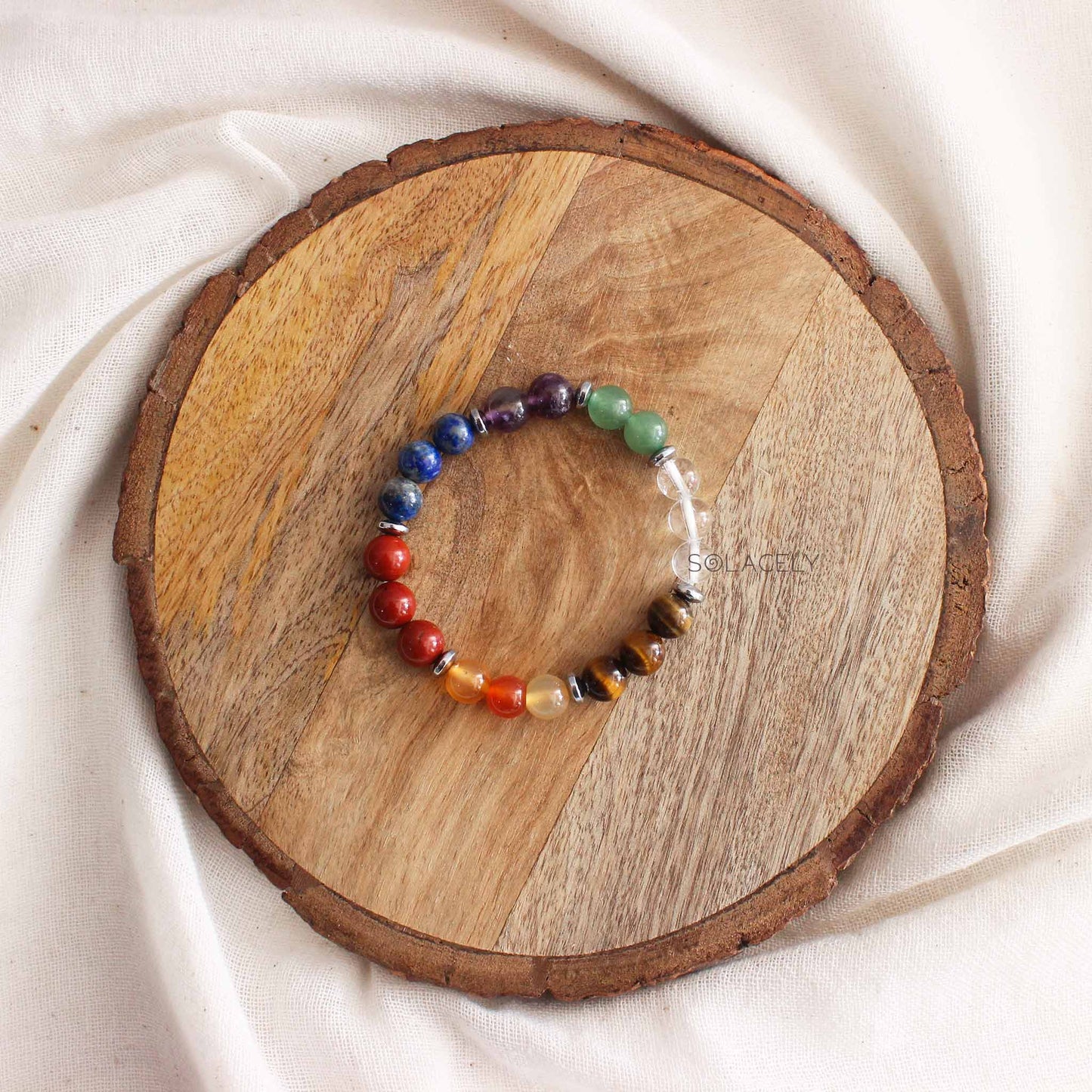 Seven Chakra Bracelet - 8mm Beads