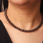 Faceted Smoky Quartz Beaded Necklace