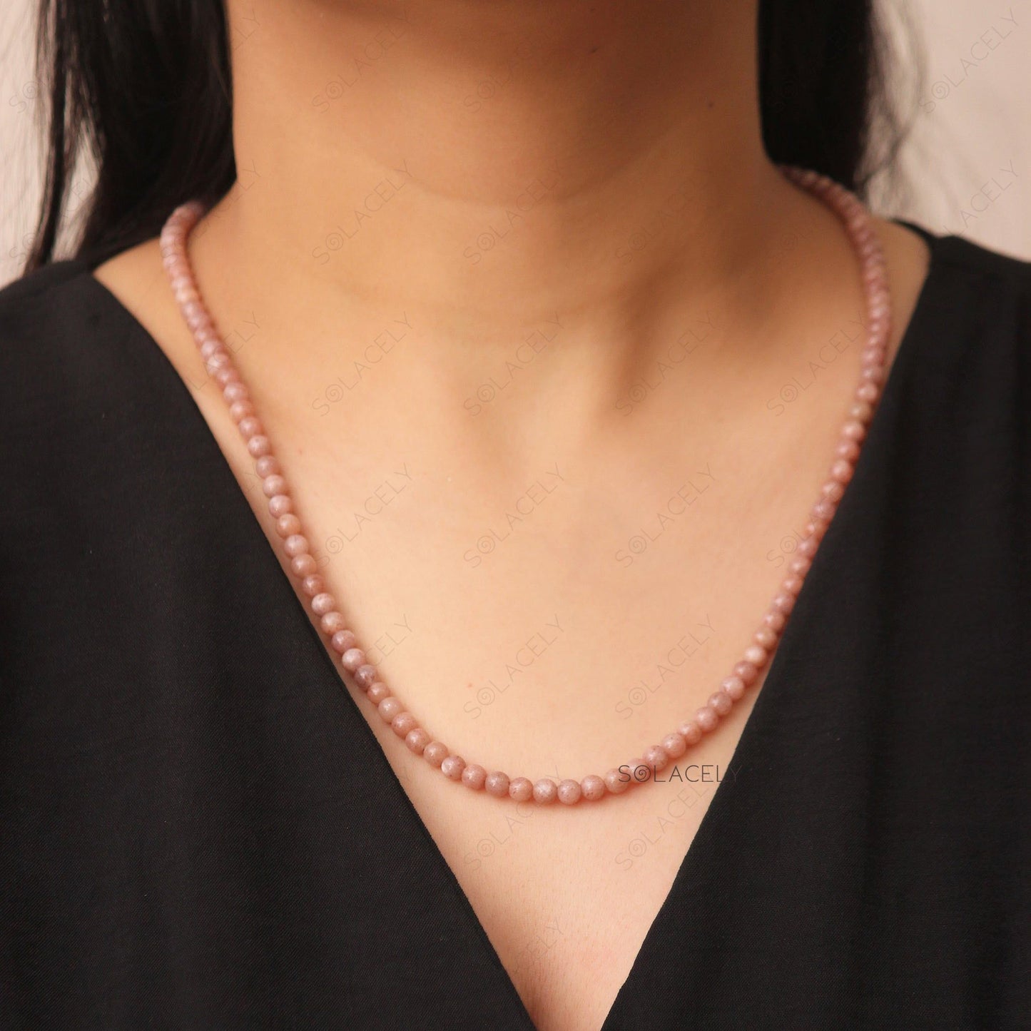 Sunstone Beaded Necklace