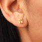 Dainty Citrine Sterling Silver Stud Earrings