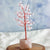 Rose quartz Crystal Tree with Rose Quartz Base - 100 Beads