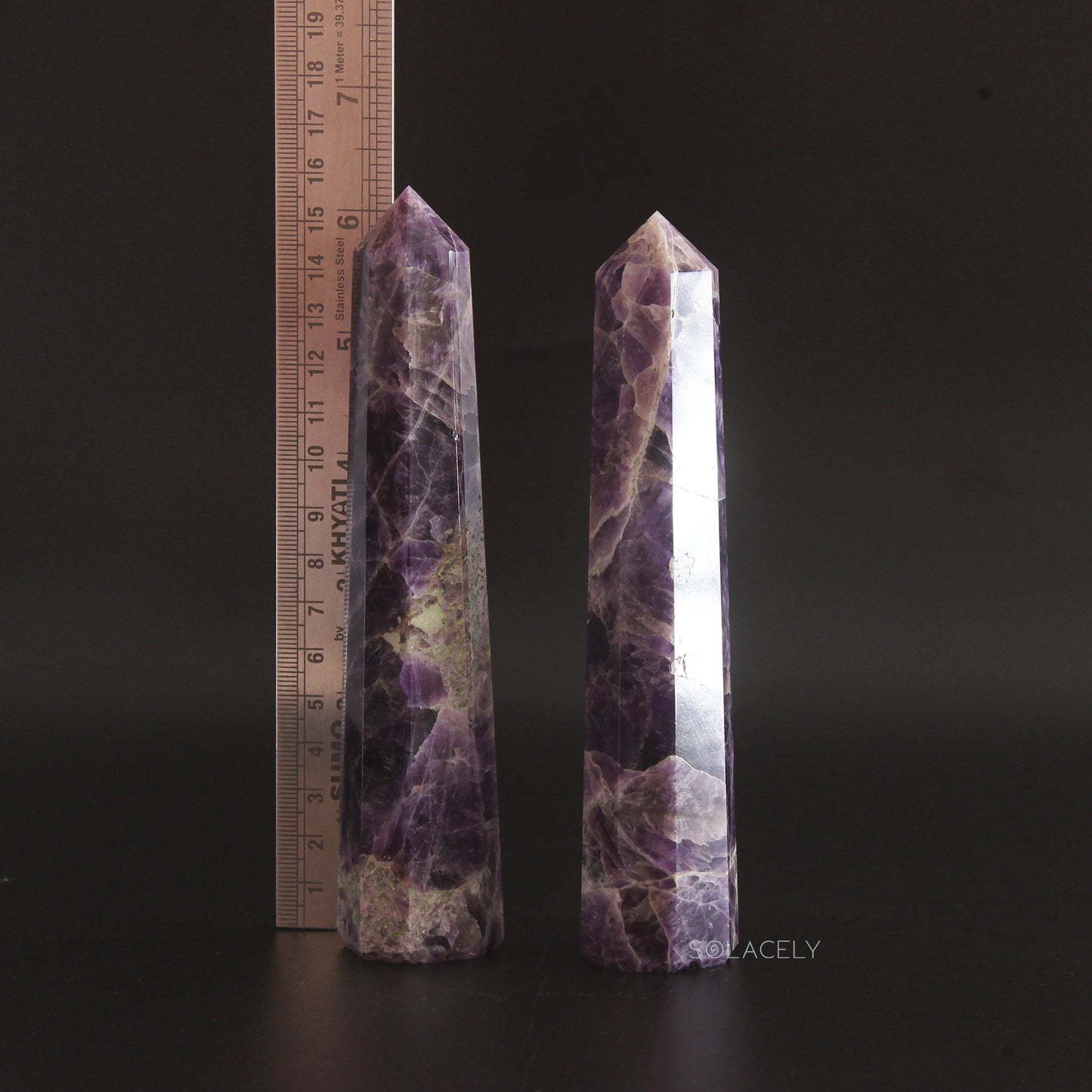 Natural Amethyst Crystal Wand/Tower