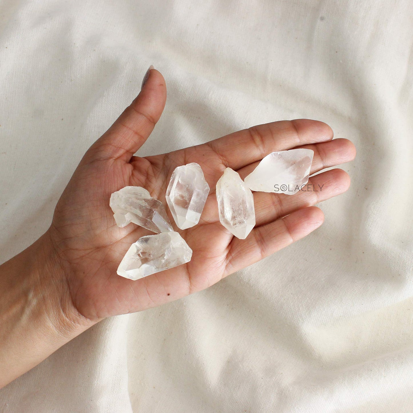 Clear Quartz Raw Stones 150gms