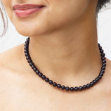 garnet bead necklace