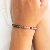 Rhodonite Bracelet - 4mm Beads