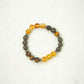 Solar plexus chakra crystal bracelet with spacers