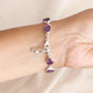 adjustable crystal bracelet amethyst