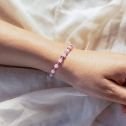 amethyst and rose quartz bracelet