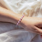 amethyst and rose quartz bracelet