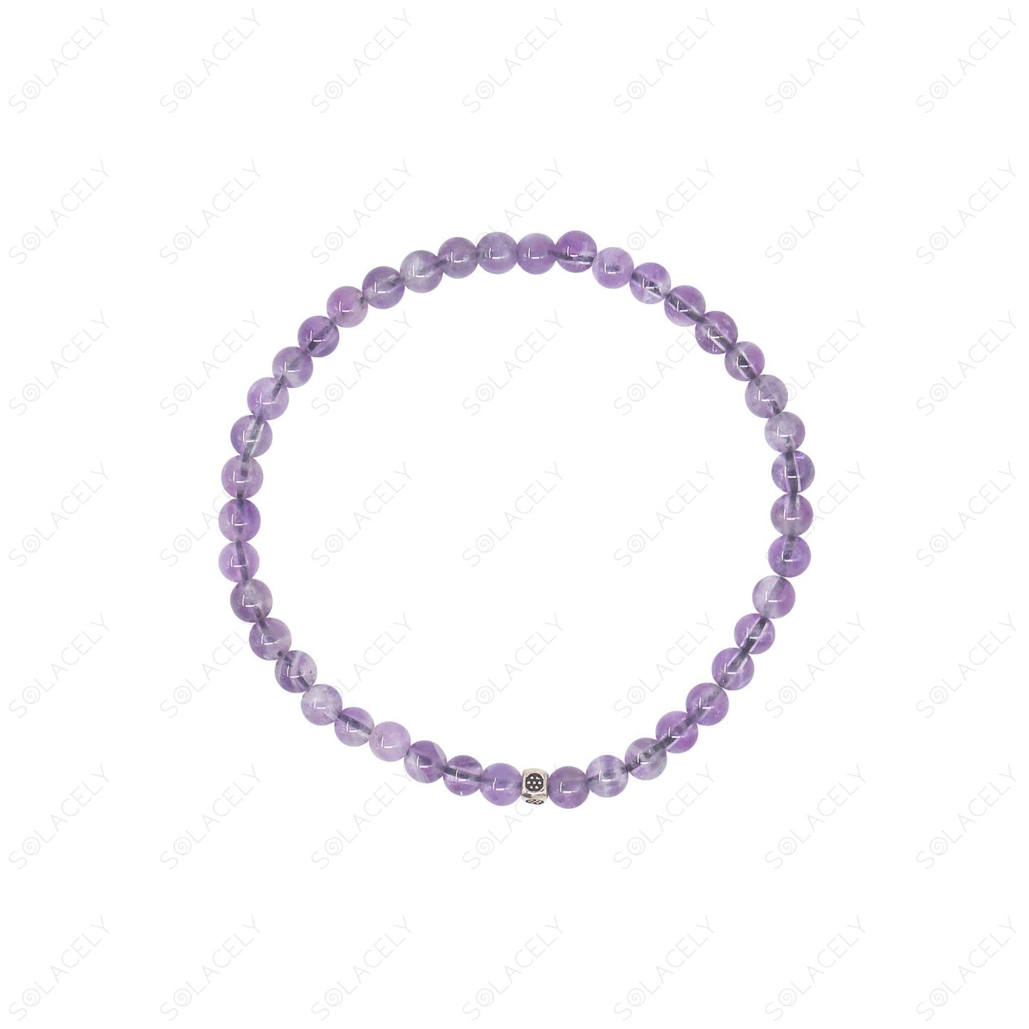 Amethyst Peace Bracelet with charm