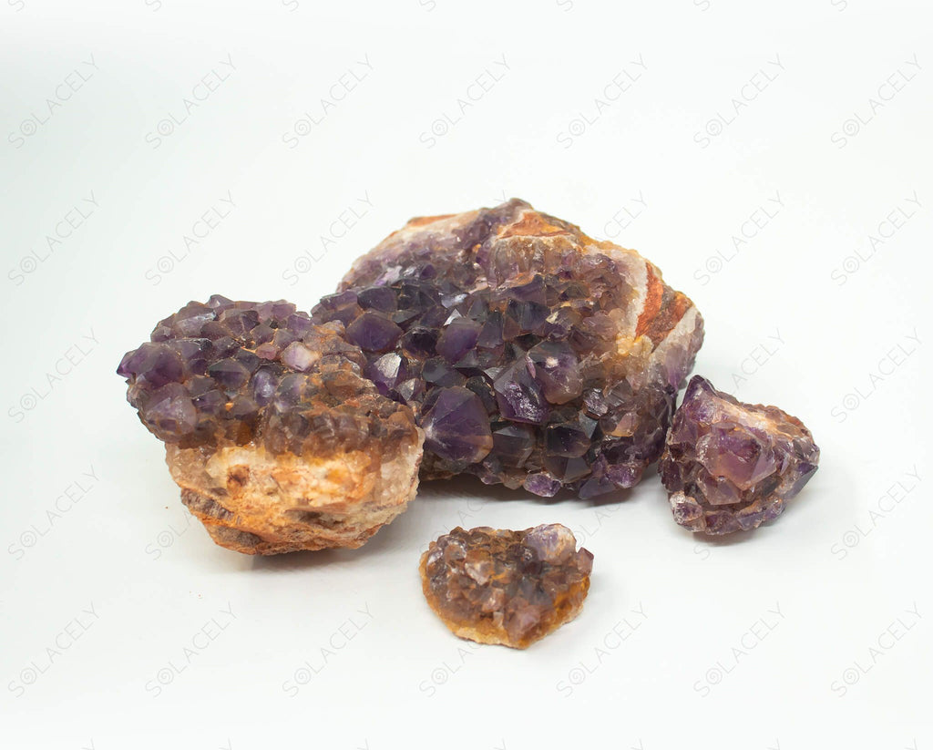 amethyst crystal raw cluster for home