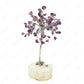 amethyst crystal tree with clear quartz cluster support