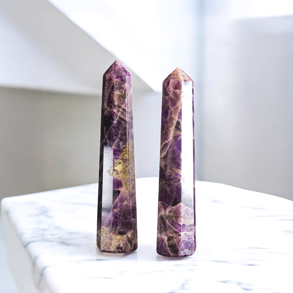 Natural Amethyst Crystal Wand/Tower