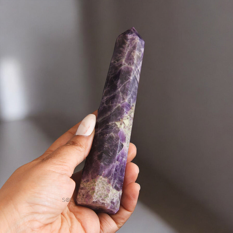 Natural Amethyst Crystal Wand/Tower