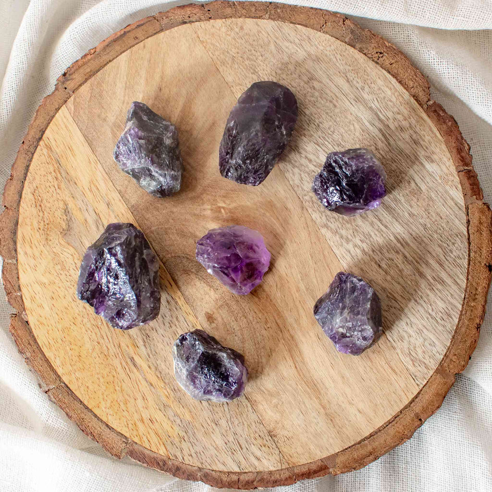 amethyst raw stone