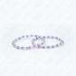 rose quartz and amethyst 4 mm bracelet