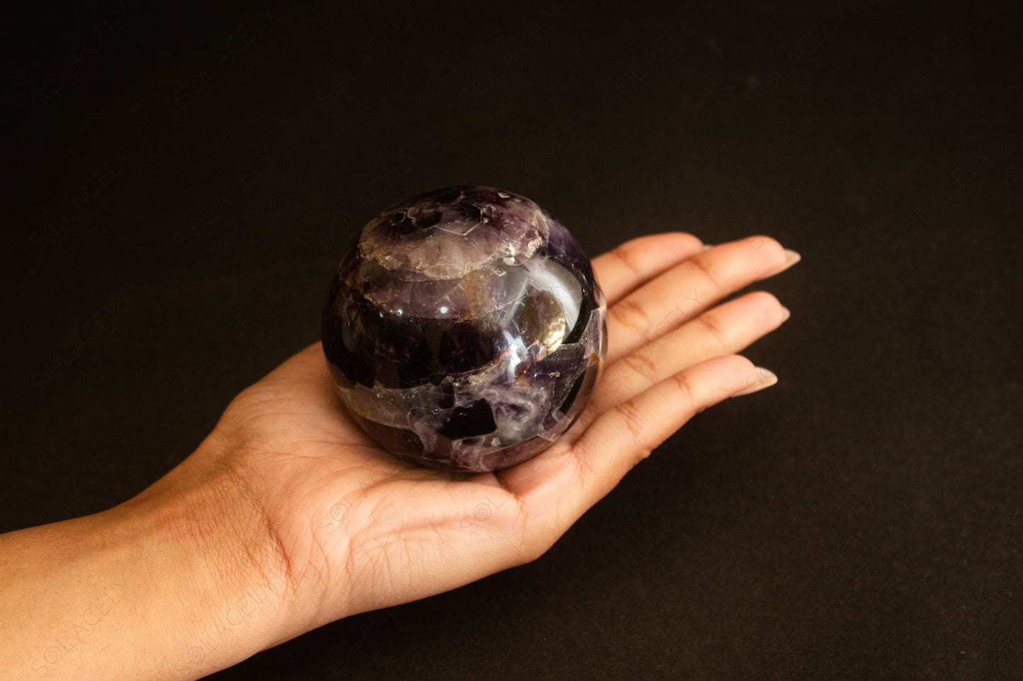 amethyst spherical ball