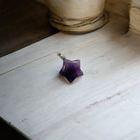 amethyst star shaped pendant