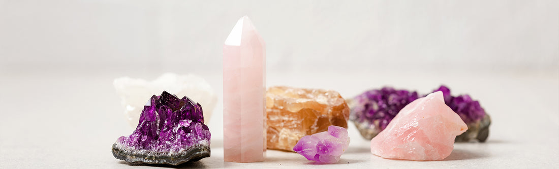 Crystal pairing with amethyst