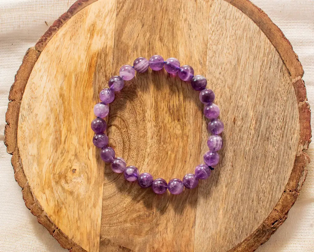 purple stone amethyst bracelet