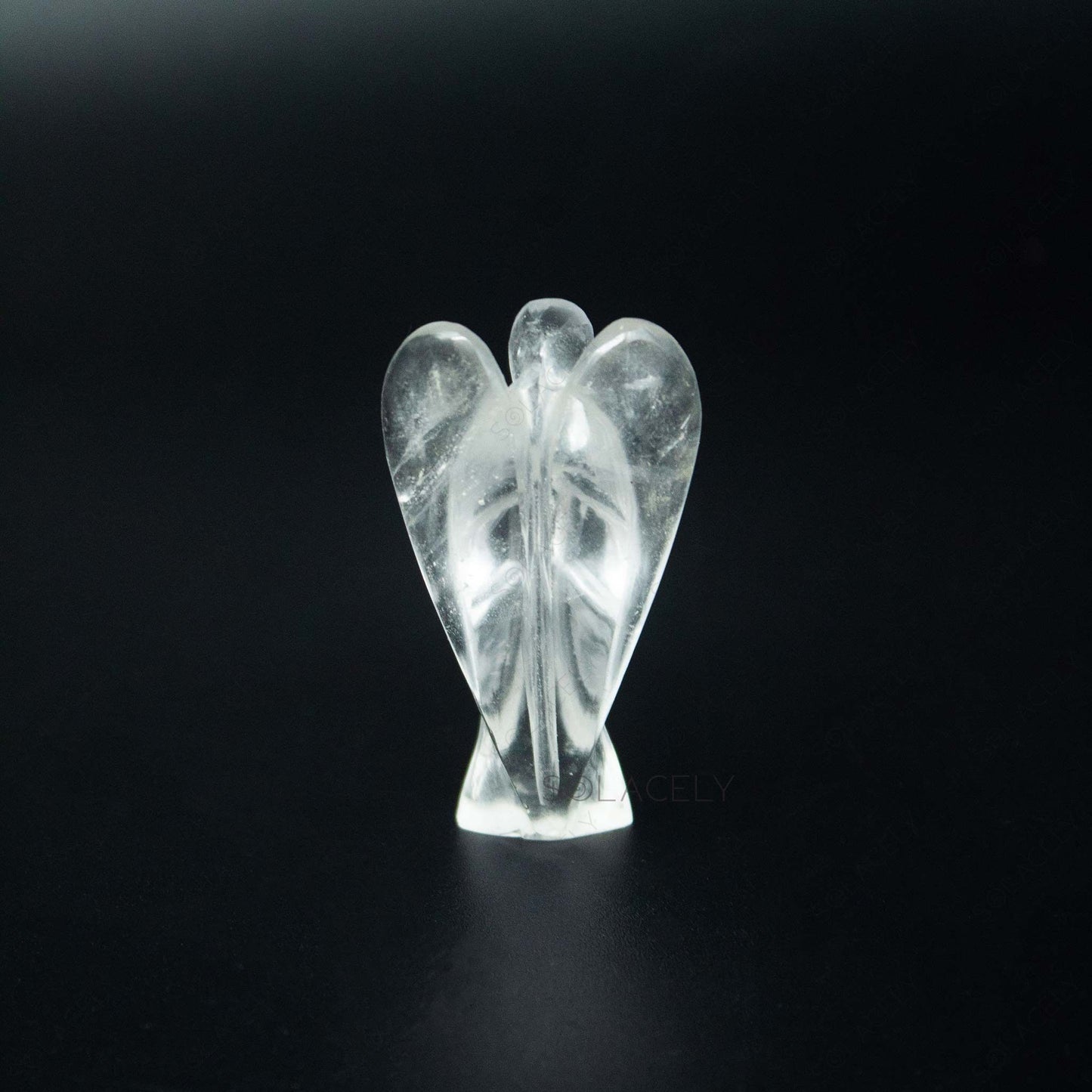 angel shaped clear quartz crystal