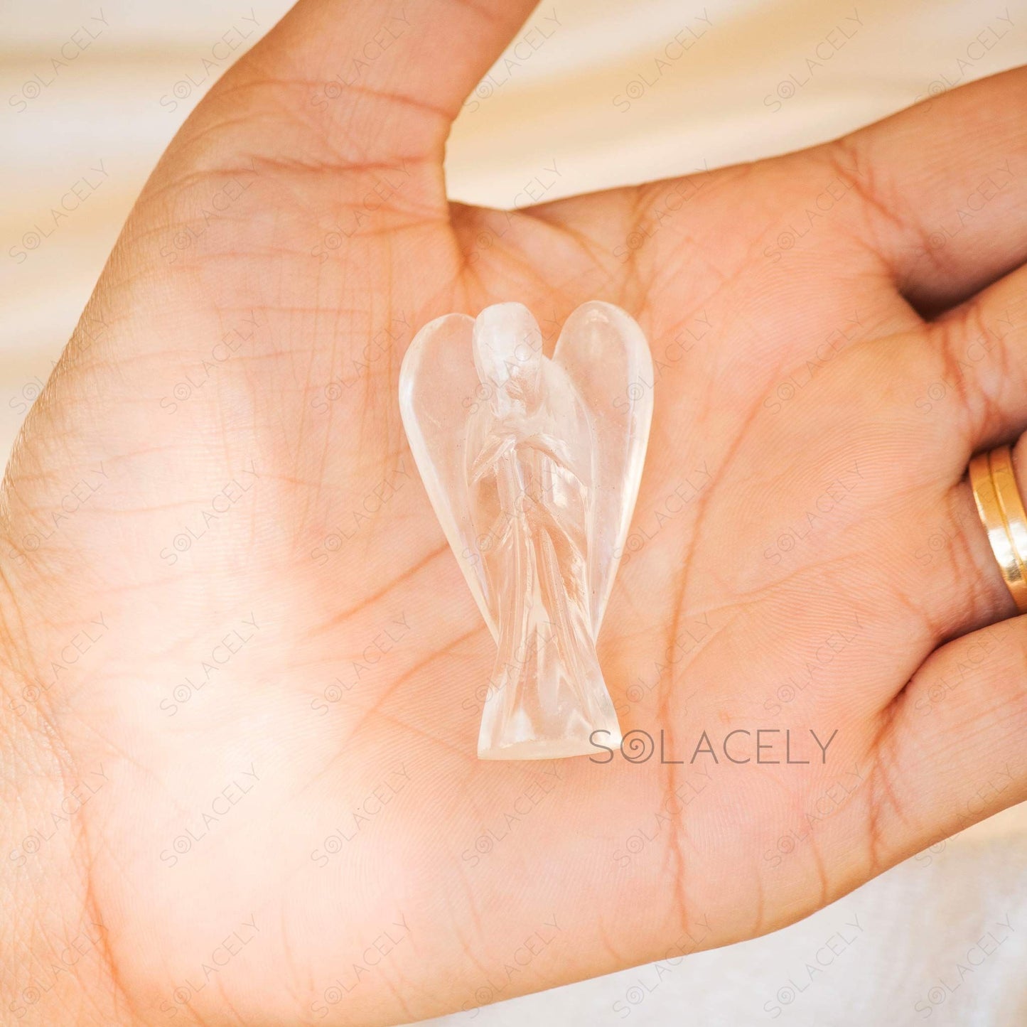 angelic clear quartz crystal