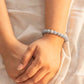 Angelite Crystal Bracelet in hand