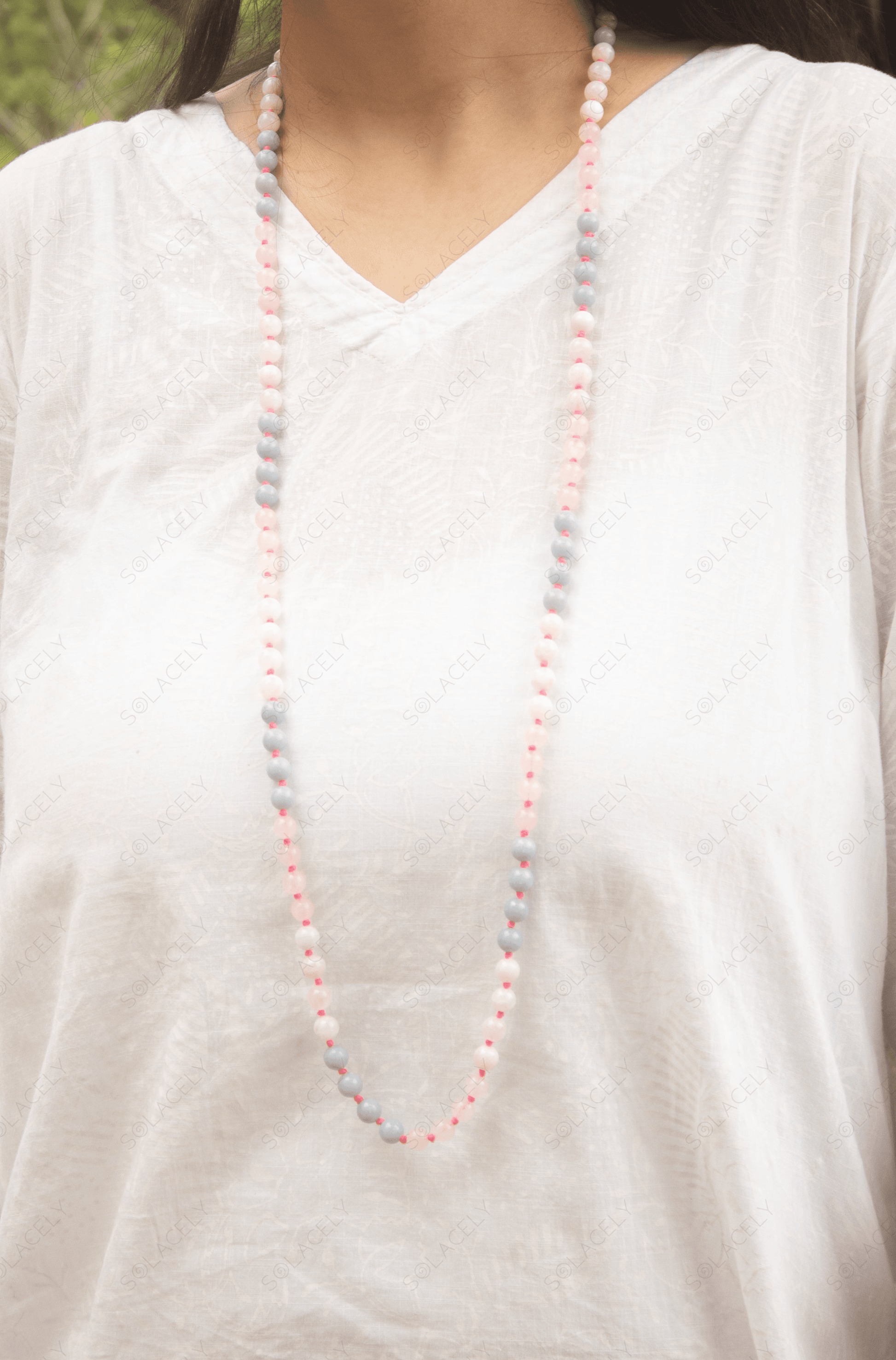 angelite moonstone rose quartz crystal japmala