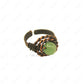 antique aventurine copper ring