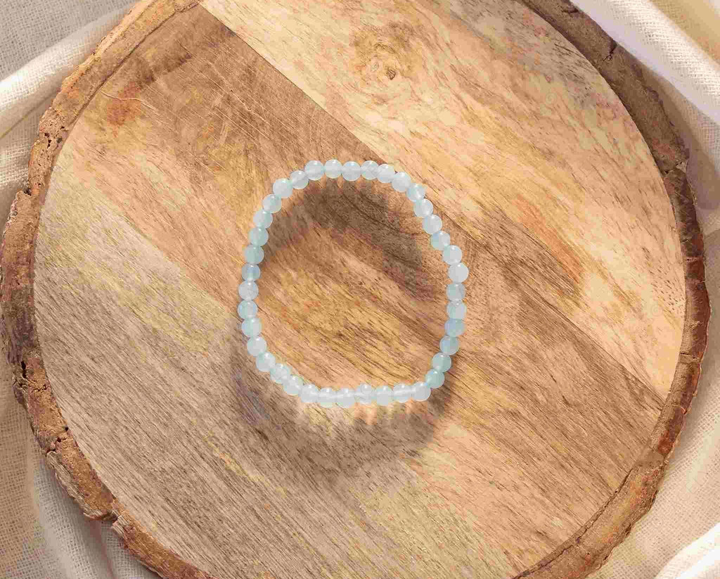aquamarine crystal bracelet