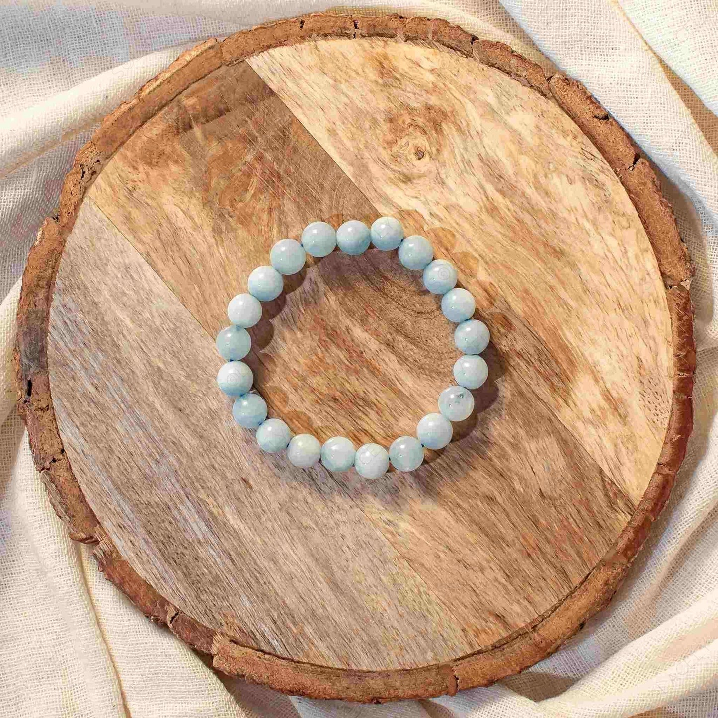 8mm Aquamarine Bracelet 