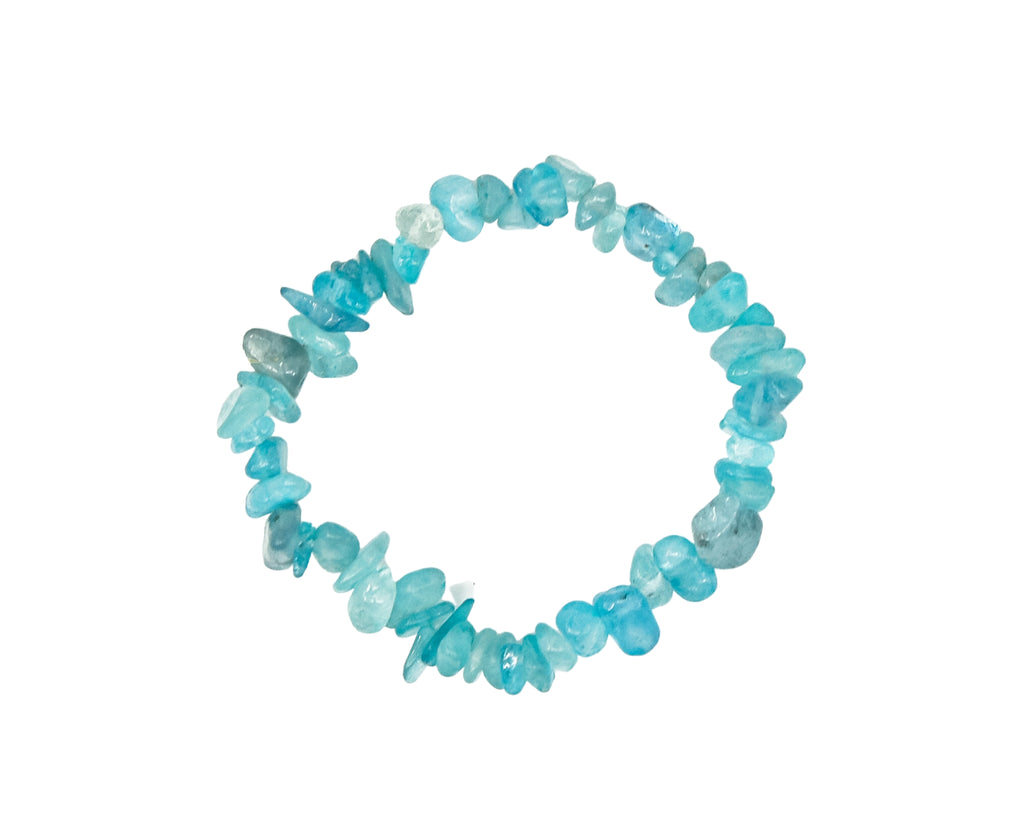 chip aquamarine bracelet
