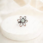 aquamarine copper flower wire ring