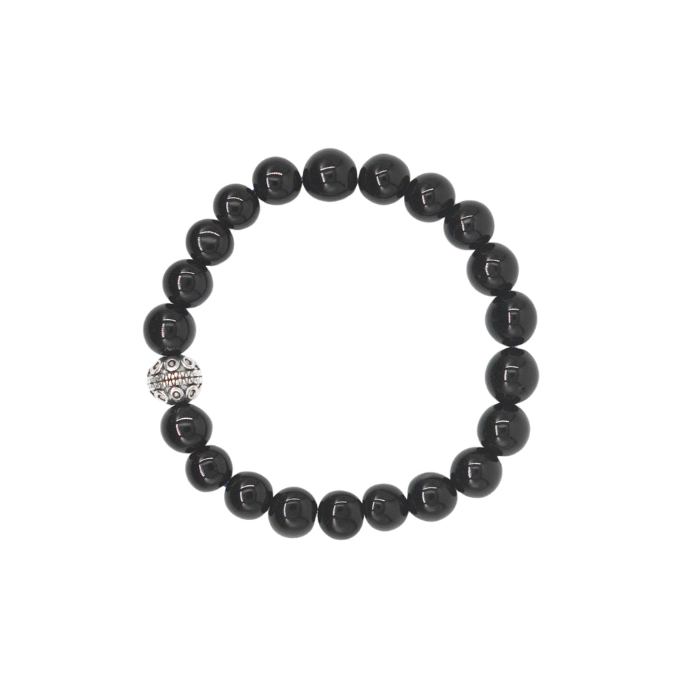 black onyx bracelet mens