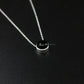 black onyx sterling silver necklace