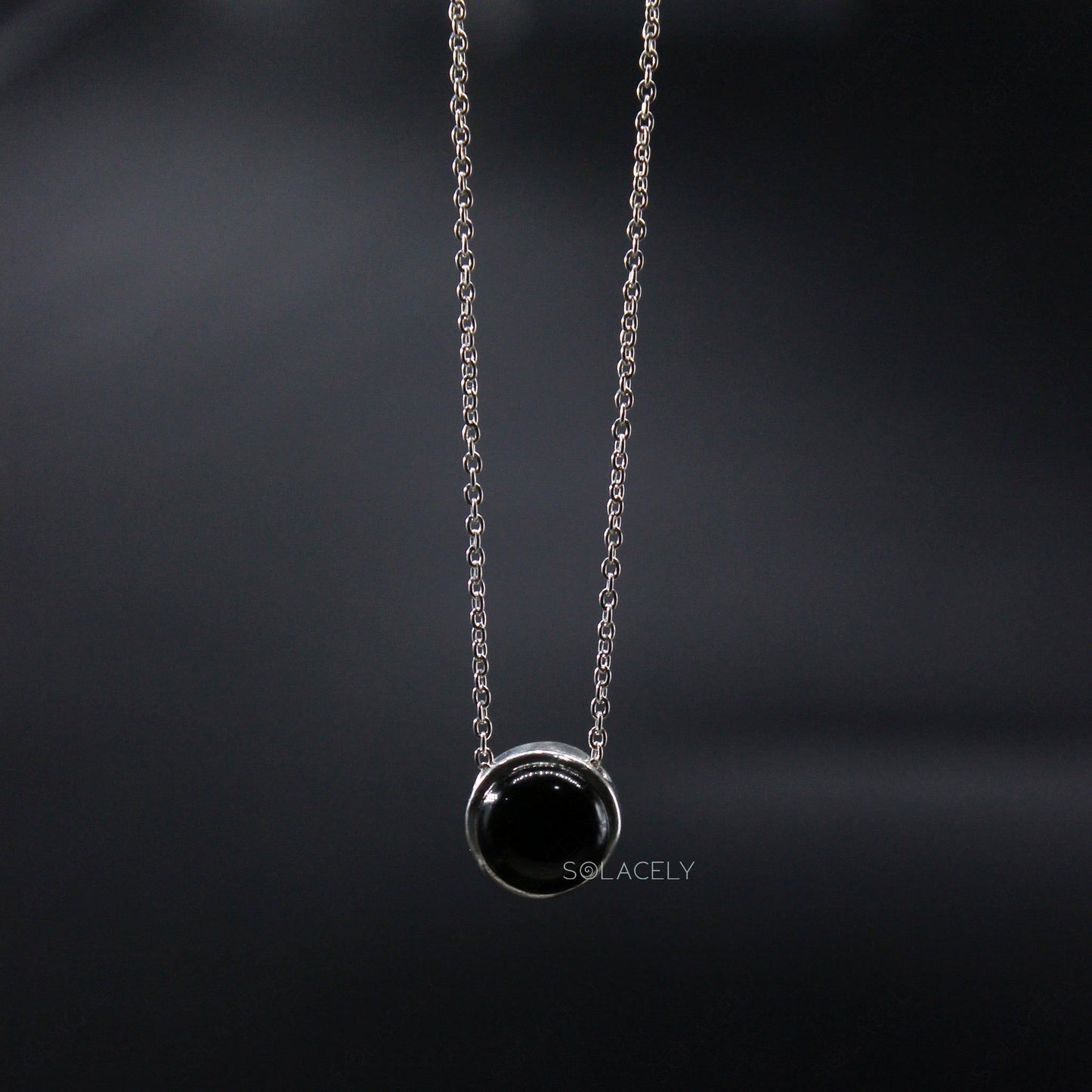 black onyx sterling silver