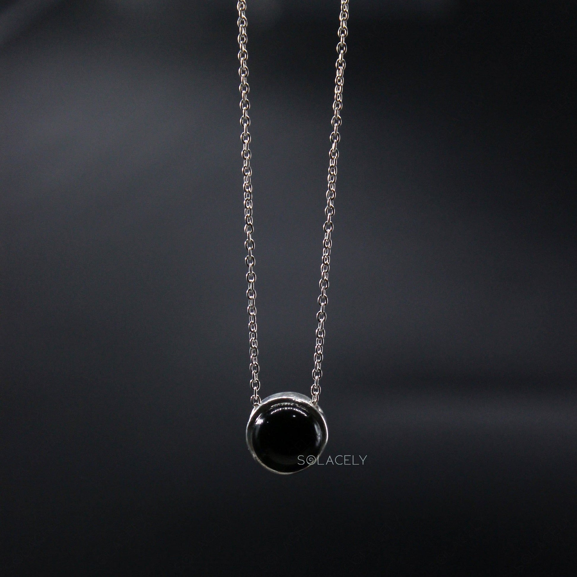 black onyx sterling silver