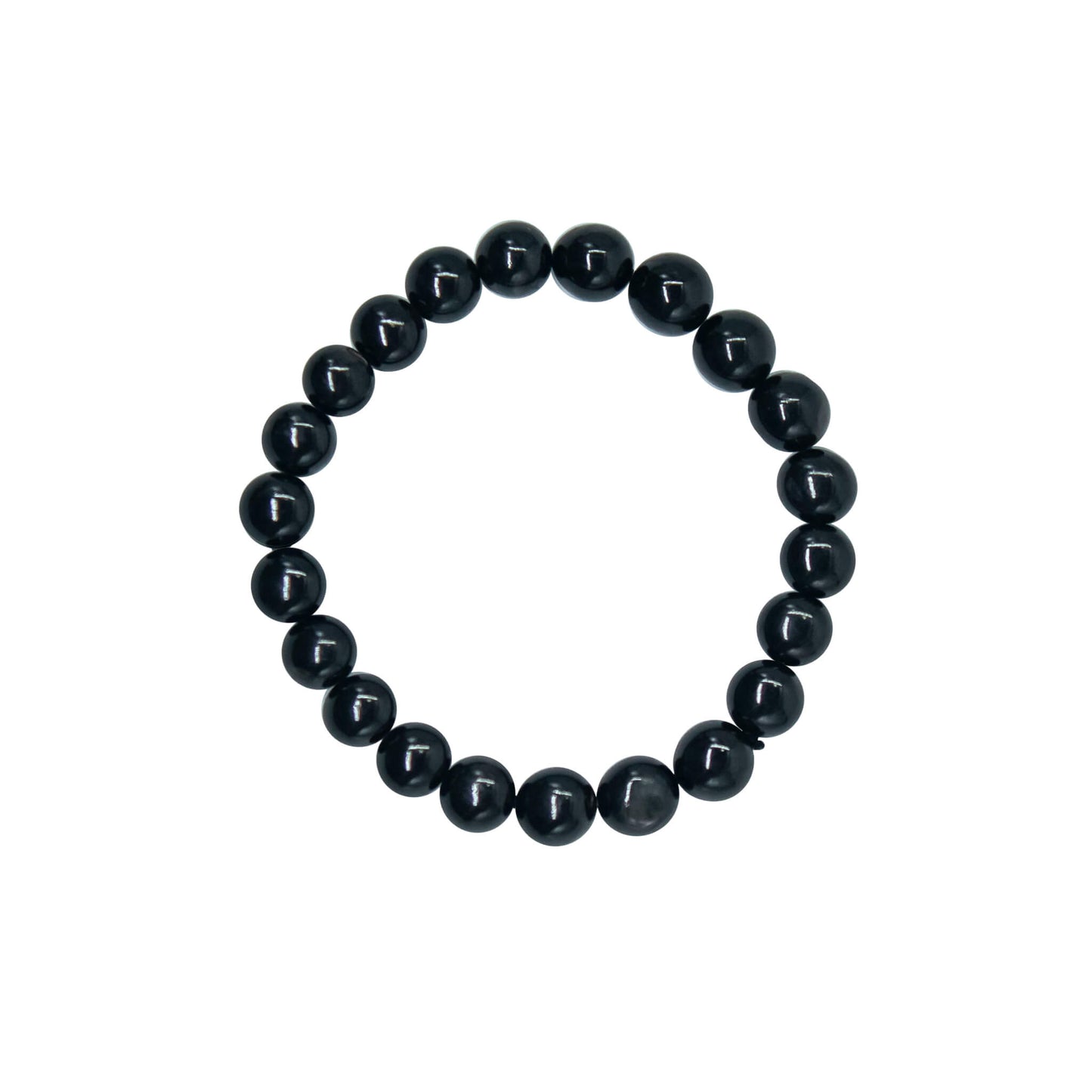 black sapphire stone bracelet 8mm beads