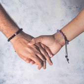 lepidolite and black tourmaline couple bracelet benefits