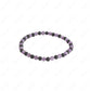 Black Tourmaline and amethyst Combination Bracelet