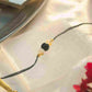 Black Tourmaline and Citrine Beads Rakhi Thread 