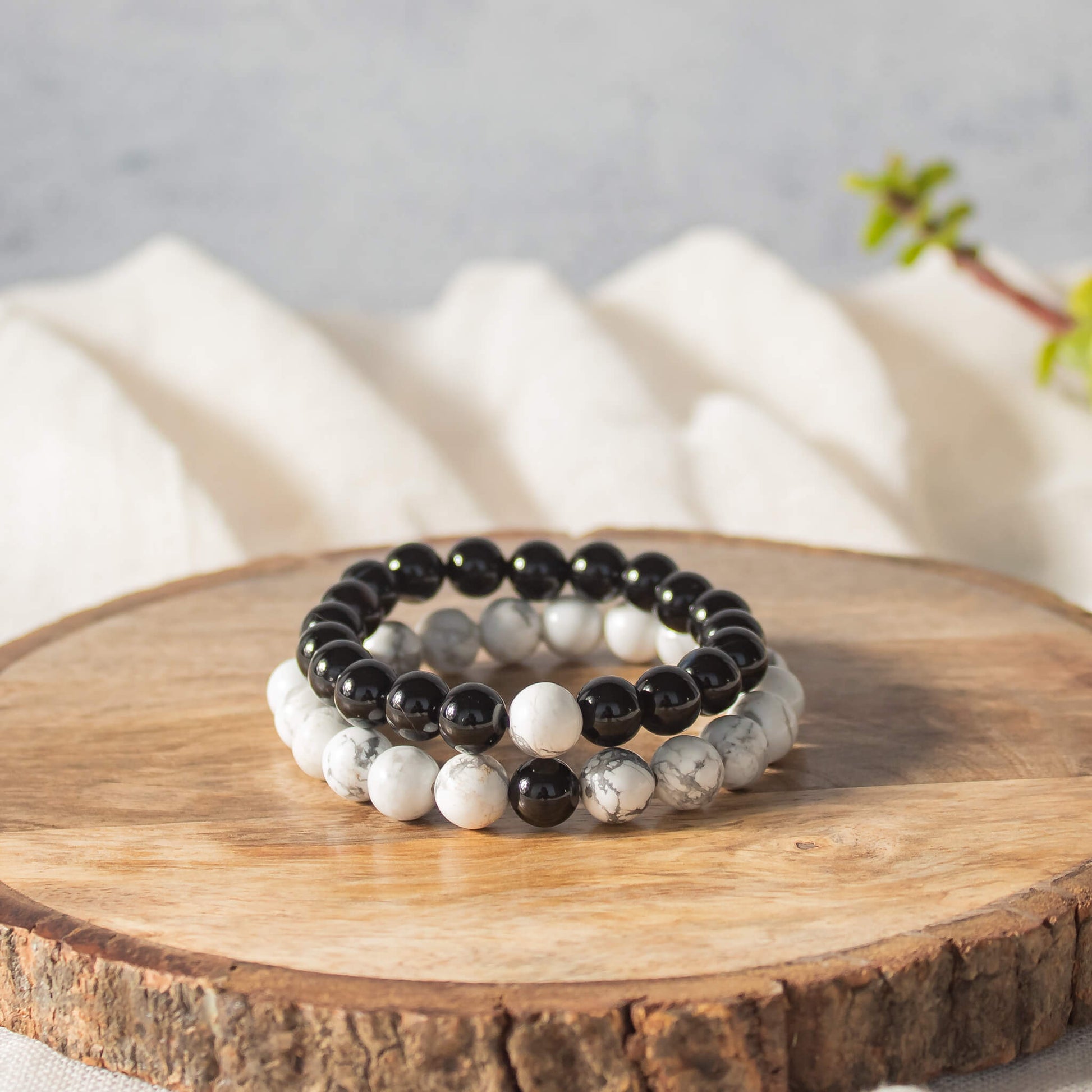 Mother of Pearl Bracelet (stretch)  Mystic Zen Jewelry : Gemstone Healing  Energy Bracelets : Crystal Healing
