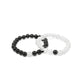 Black tourmaline and moonstone bracelet