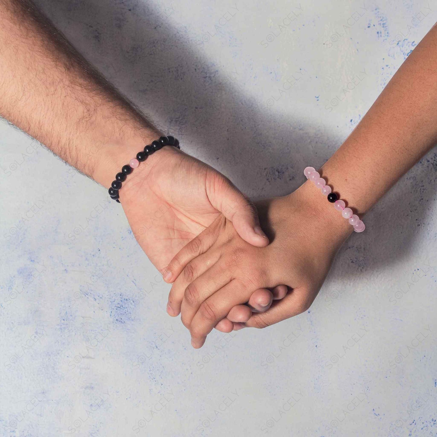 black tourmaline and rose quartz couple bracelet properties