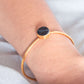 black tourmaline cuff bracelet adjustable