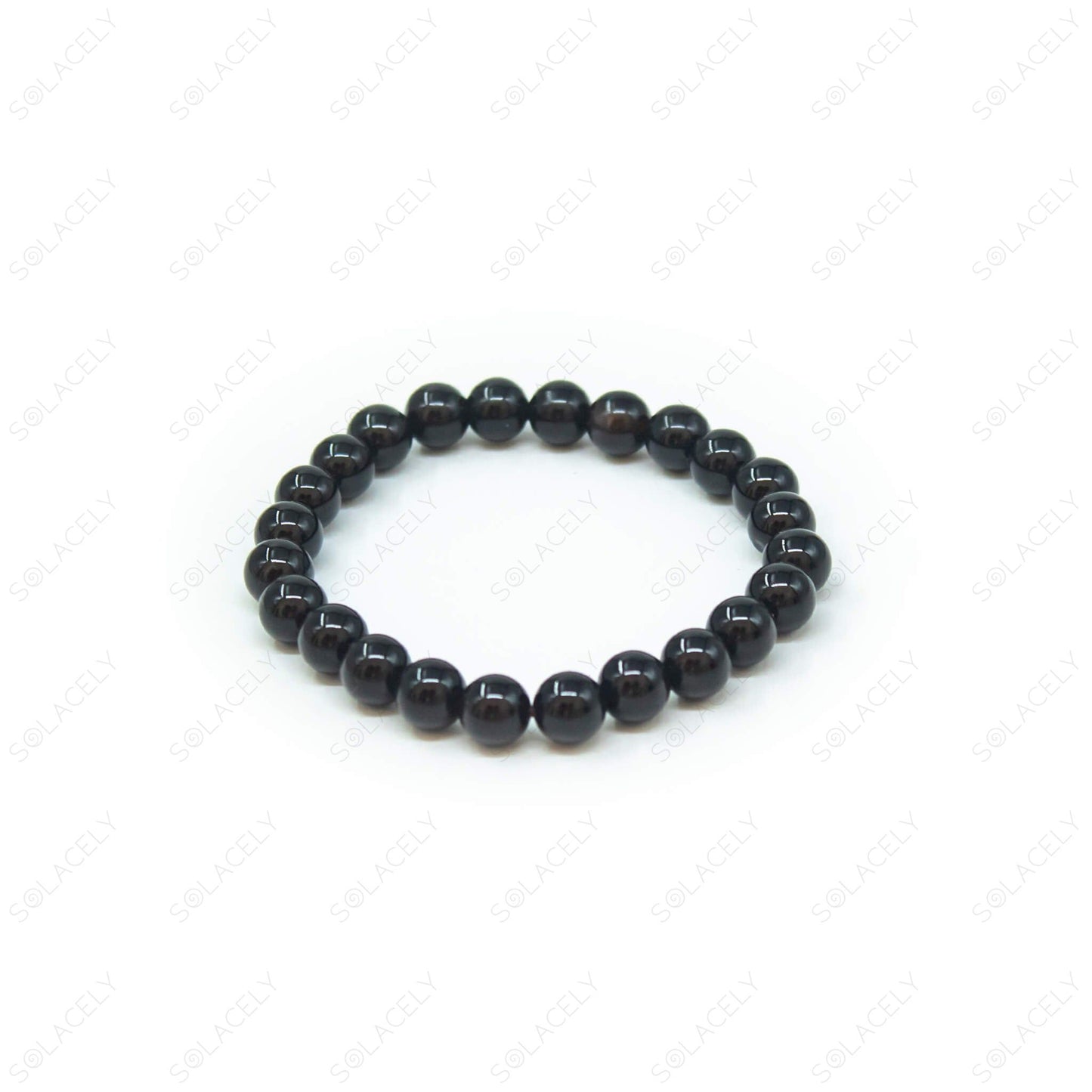 black tourmaline bead bracelet